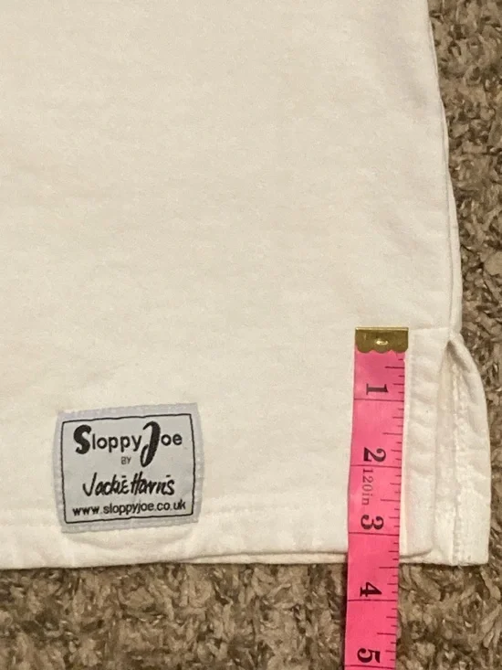 Sloppy Joe UK 100% Organic Cotton High Neck Sweatshirt, Sz 3 L/XL Oversized Boxy - Picture 13 of 16